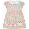 Little Floral Rose Duck Dress, Pink - Dresses - 1 - thumbnail