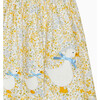 Little Floral Bloom Duck Dress, Lemon & Blue - Dresses - 3
