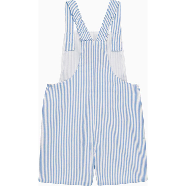 Little Atticus Lighthouse Bib Short, Blue Stripe - Rompers - 2