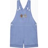 Little Atticus Augustus & Friends Bib Short, French Blue - Rompers - 1 - thumbnail