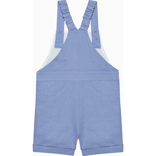 Little Atticus Augustus & Friends Bib Short, French Blue - Rompers - 2