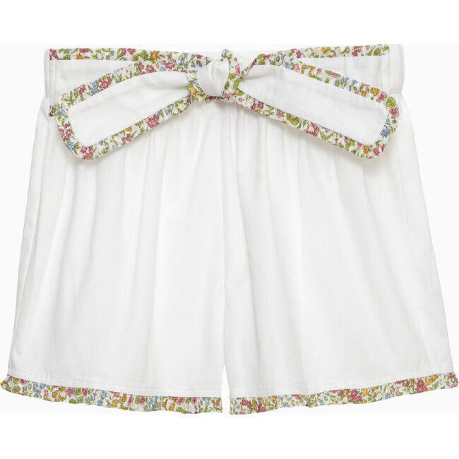 Liberty Print White Lilibet Shorts, White
