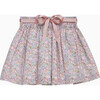 Liberty Print Michelle Ribbon Skirt, Pink - Skirts - 1 - thumbnail