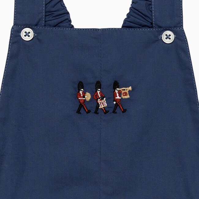 Little Alexander Guardsman Bib Shorts, French Navy - Rompers - 3