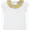 Liberty Print Betsy Willow Collar Jersey Top, Yellow Betsy - Blouses - 1 - thumbnail