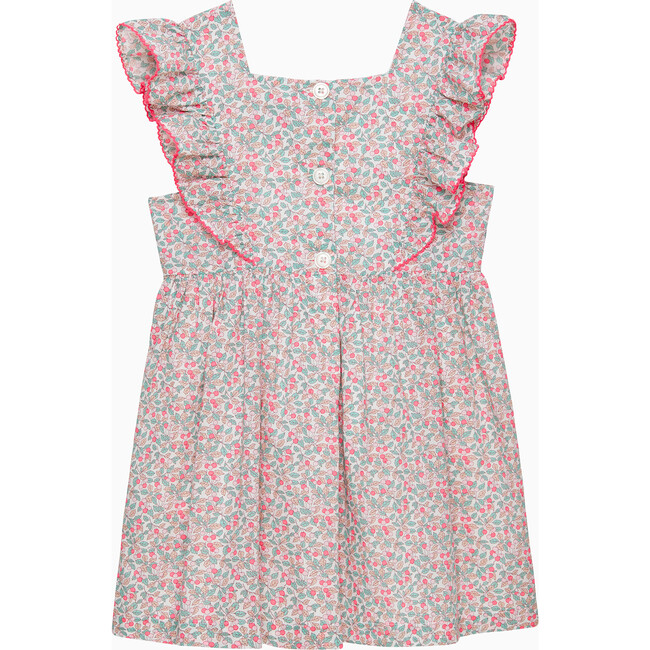 Liberty Print Coco Cherry Dress, Red - Dresses - 2