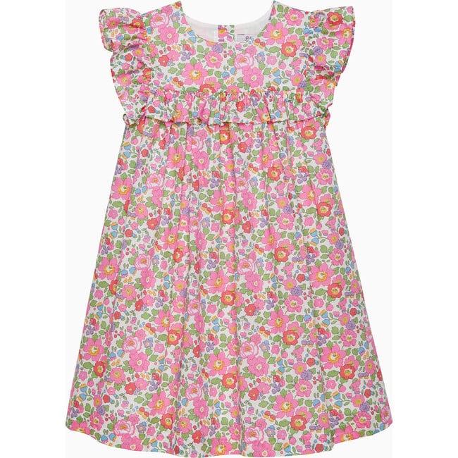 Liberty Print Betsy Ruffle Dress, Pink Betsy - Dresses - 1