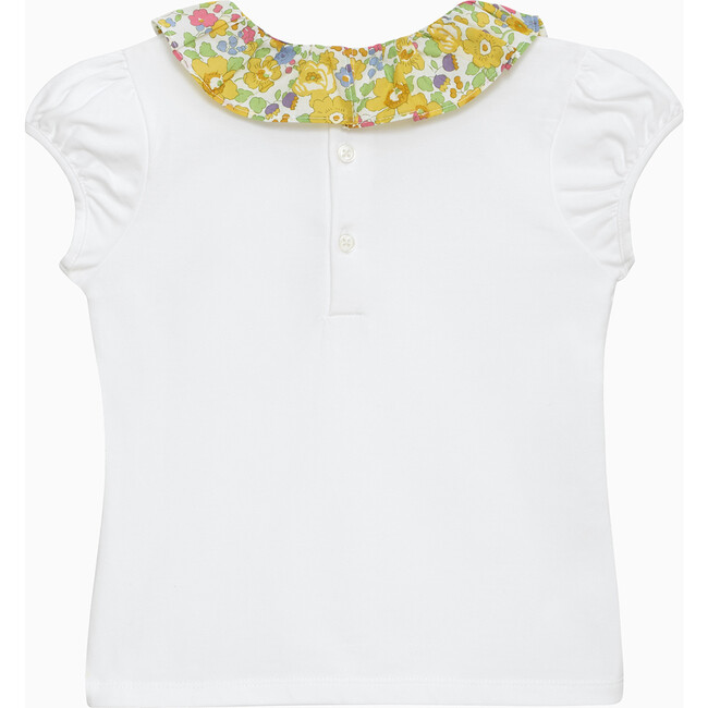 Liberty Print Betsy Willow Collar Jersey Top, Yellow Betsy - Blouses - 2