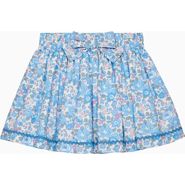 Liberty Print Betsy Bow Skirt , Blue Betsy