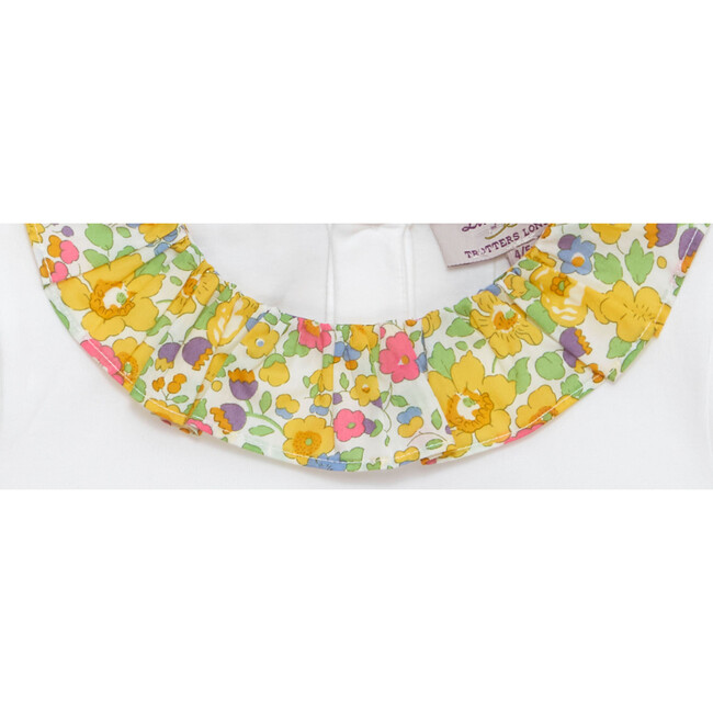Liberty Print Betsy Willow Collar Jersey Top, Yellow Betsy - Blouses - 3