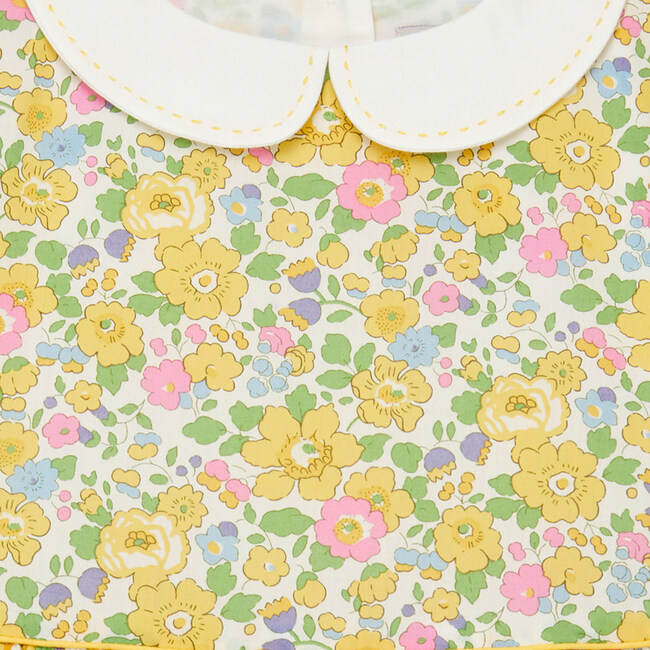 Liberty Print Betsy Dress, Yellow Betsy - Dresses - 3