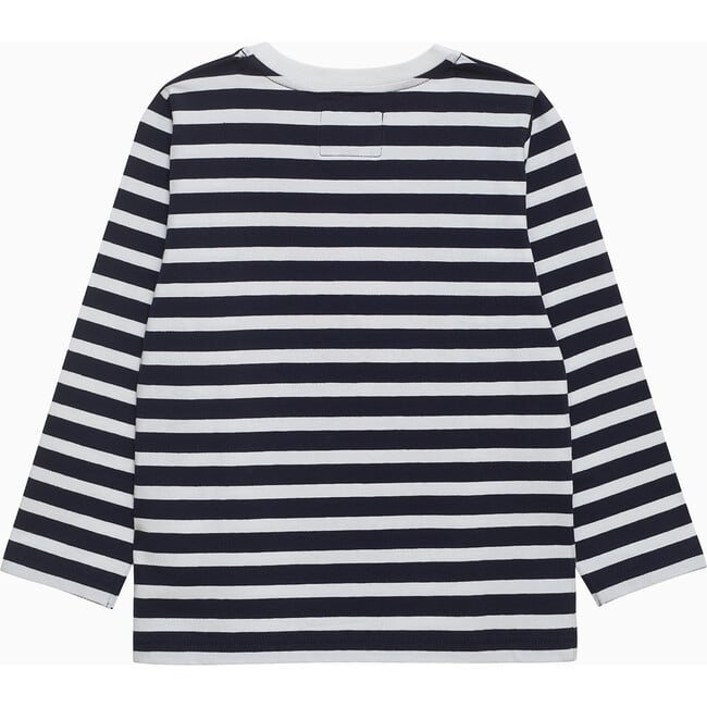 Here Comes Trouble T-Shirt, Navy Stripe - Shirts - 2