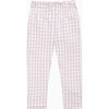 Gingham Trouser, Pink Gingham - Pants - 1 - thumbnail