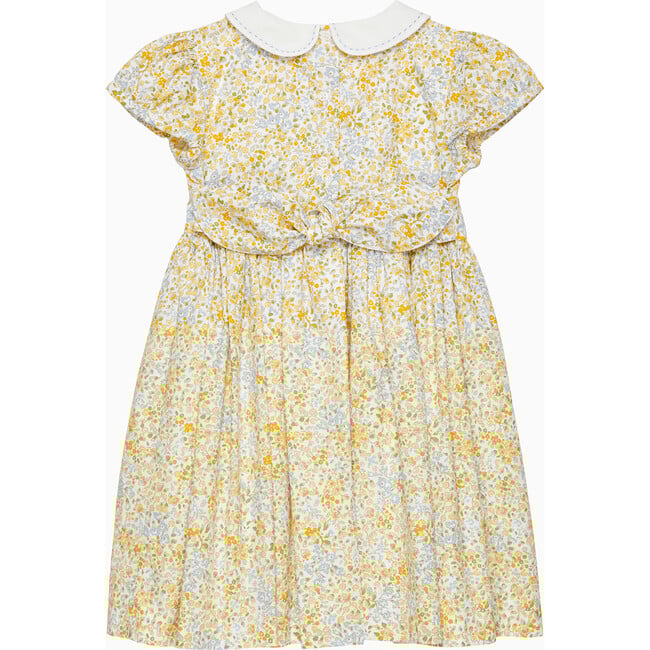 Floral Bloom Duck Dress, Lemon & Blue Floral - Dresses - 2