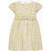 Floral Bloom Duck Dress, Lemon & Blue Floral - Dresses - 2