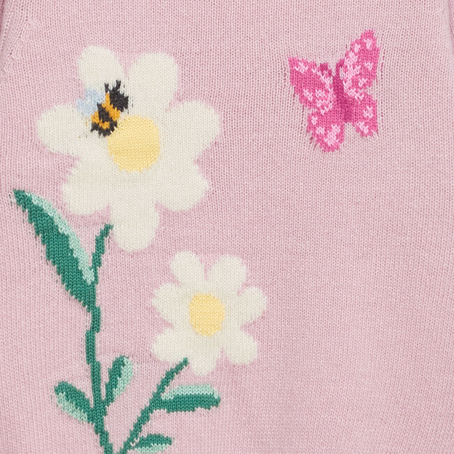 Daisy And Bee Sweater, Pale Pink - Sweaters - 3