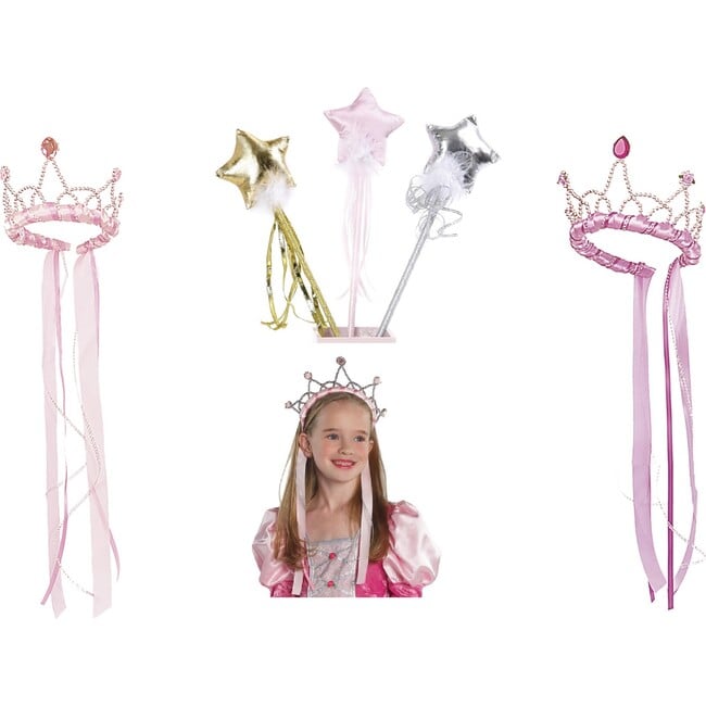 Deluxe Princess Tiara 5pc Bundle