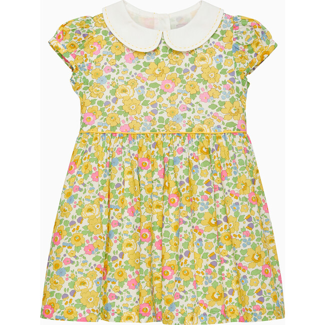 Little Liberty Print Betsy Dress, Yellow Betsy