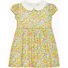 Little Liberty Print Betsy Dress, Yellow Betsy - Dresses - 1 - thumbnail