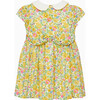 Little Liberty Print Betsy Dress, Yellow Betsy - Dresses - 2