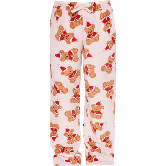 Holiday Jolly Teddy Bear Plush Pajama Pants, Multi - Royal Babies