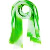 Cashmere Hand-Dip Dye Saline Pareo Scarf, Chartreuse Green - Scarves - 1 - thumbnail