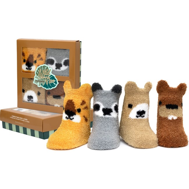 Wild & Free Assorted 4-pack Cozy Socks