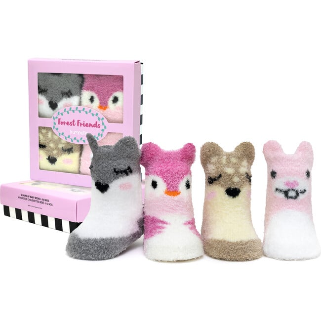 Forest Friends Assorted 4-pack Cozy Socks