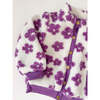 Flower Power Fleece Jacket, Lilac - Fleece & Sherpa Jackets - 4