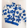 Flower Power Fleece Jacket, Royal Blue - Fleece & Sherpa Jackets - 5