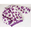 Flower Power Fleece Jacket, Lilac - Fleece & Sherpa Jackets - 5