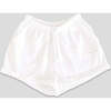 Bliss Relaxed Fit Drawstring Waist Short, White - Shorts - 1 - thumbnail