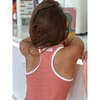 Bliss American-Style UV-Resistant Piped Sport Bra, Coral Blush - Tank Tops - 2