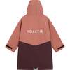 Weatherproof Sherpa Lined Zipper Hooded Robe, Rose Pink - Robes - 2