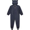 Waterproof Packable Double Zipper Hooded Puddlesuits, Ink Navy - Overalls - 1 - thumbnail