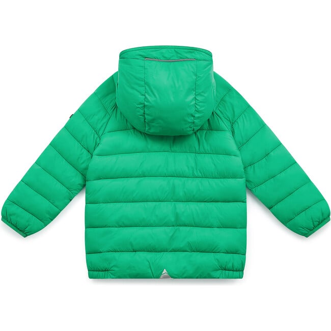 Pack-A-Way Mountain Zipper Hooded Puffer Jacket, Mountain Green - Jackets - 2