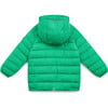 Pack-A-Way Mountain Zipper Hooded Puffer Jacket, Mountain Green - Jackets - 2