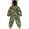 Waterproof Packable Double Zipper Hooded Puddlesuits, Leaf Camo - Overalls - 1 - thumbnail