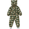 Waterproof Packable Double Zipper Hooded Puddlesuits, Leaf Camo - Overalls - 2