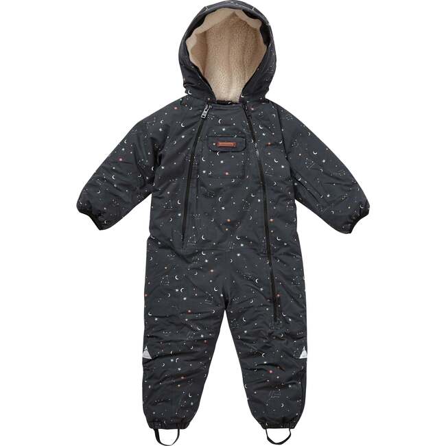 Fleece Lined Waterproof Padded Double Zipper Winter Suit, Northern Star - Snowsuits - 2