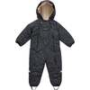 Fleece Lined Waterproof Padded Double Zipper Winter Suit, Northern Star - Snowsuits - 2