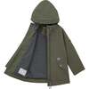 All Season Waterproof Zipper Hooded Raincoat, Sage Green - Raincoats - 4