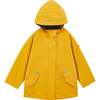 All Season Waterproof Zipper Hooded Raincoat, Sunny Yellow - Raincoats - 1 - thumbnail