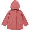 All Season Waterproof Zipper Hooded Raincoat, Dusky Pink - Raincoats - 1 - thumbnail