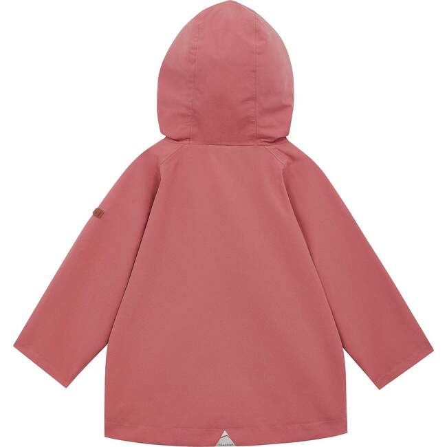 All Season Waterproof Zipper Hooded Raincoat, Dusky Pink - Raincoats - 4