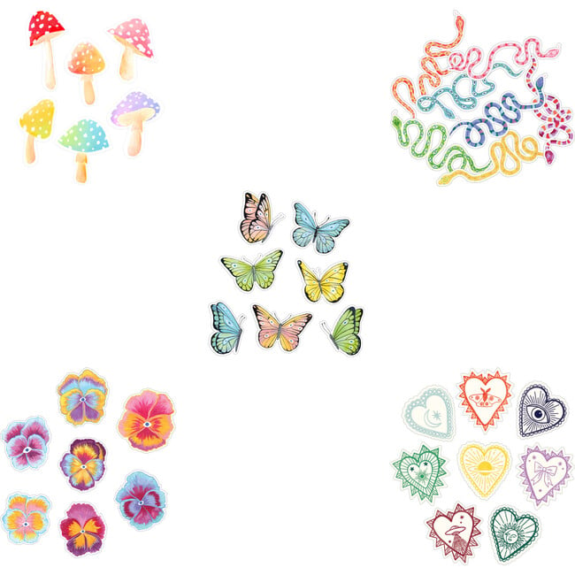 Sticker Bundle, Multicolors (Pack Of 3)