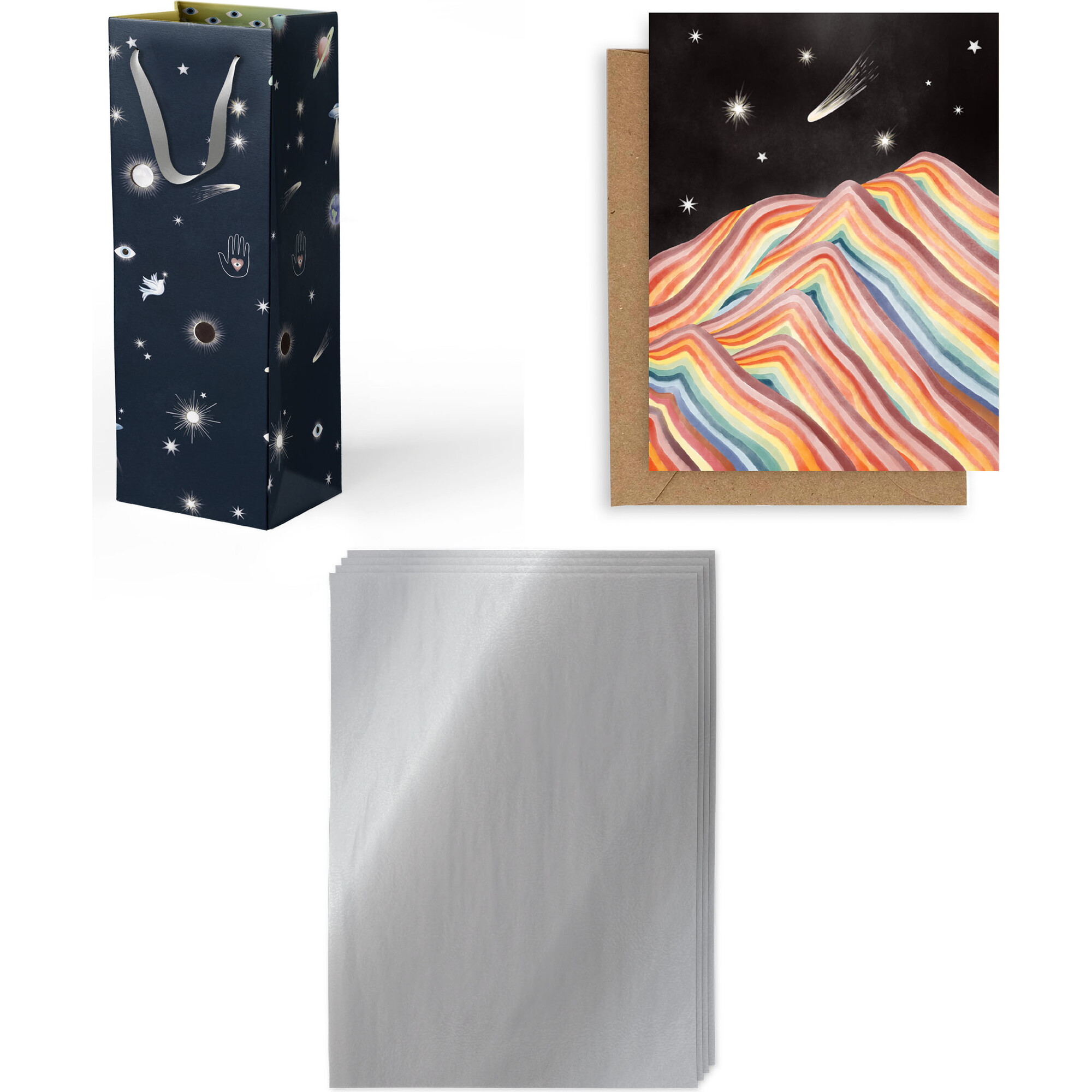 Galaxy All You Need Is The Wine Gift Bundle, Multicolors - Paper Goods - 1