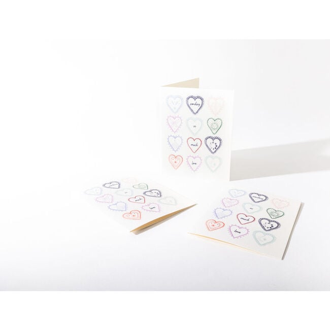 Heart Charms Gift Wrap Bag Bundle, Multicolors - Paper Goods - 3