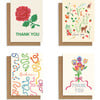 Digital Print Thank You Card Bundle, Multicolors (Pack Of 4) - Paper Goods - 1 - thumbnail