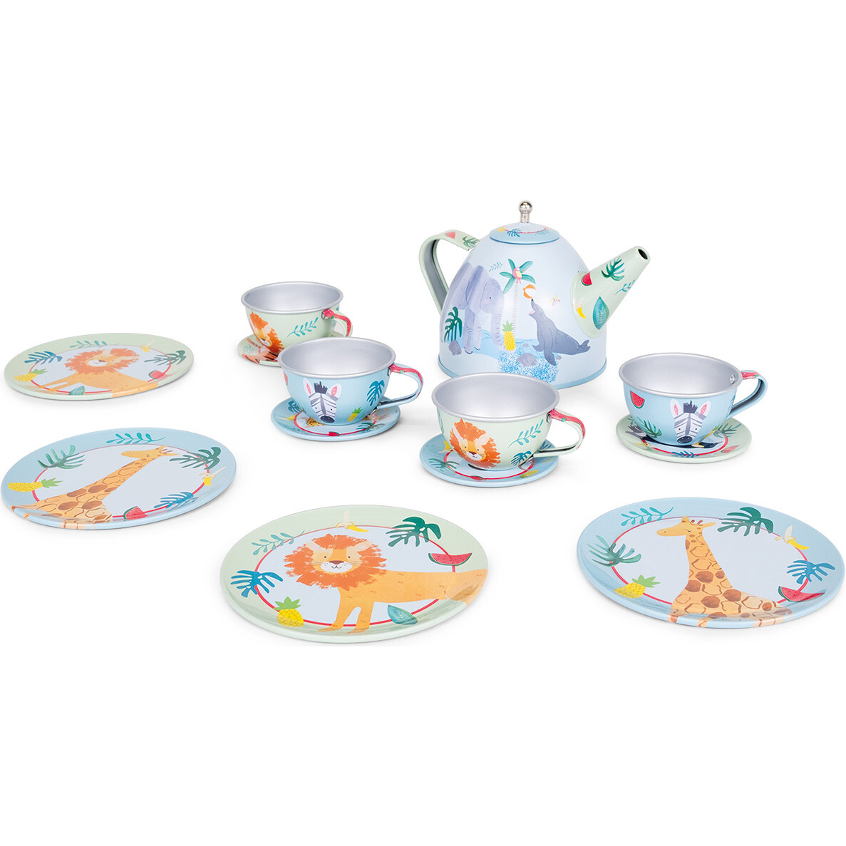 Jungle 14pc Tea Set - Role Play Toys - 1